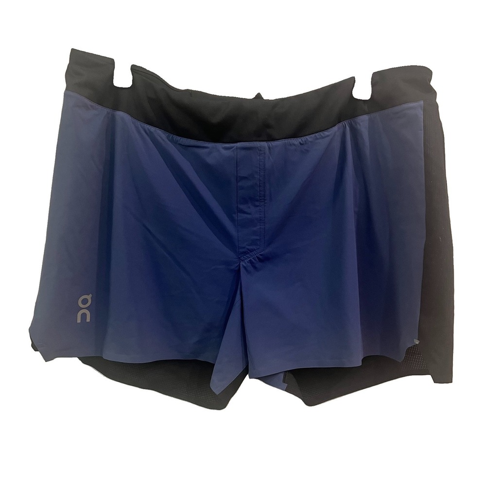 On Cloud 5" Lightweight Shorts NWT Run On Clouds Mens Size XXL Denim/black